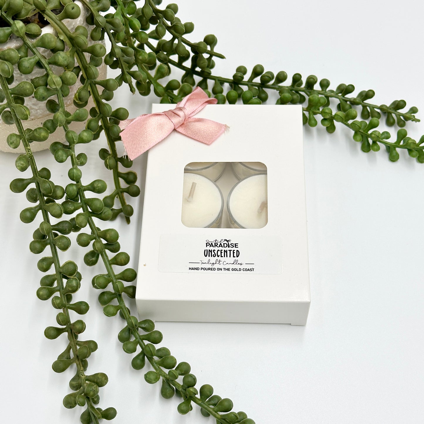 Unscented Soy Wax Tealight Candles